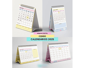 Arquivo Combo Calendários de Mesa 2025 - MASCUTE