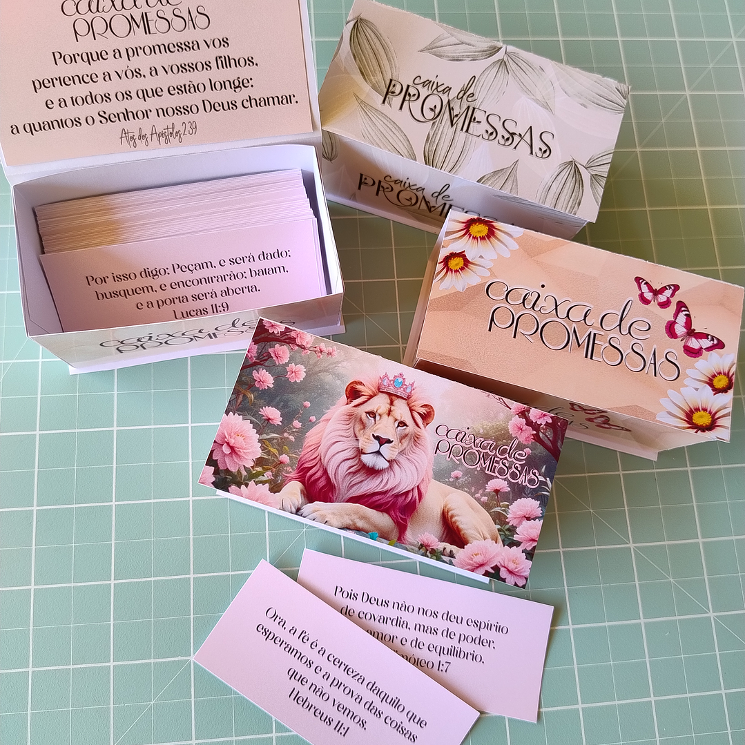 Arquivo de Corte Caixa de Promessas Feminina 1