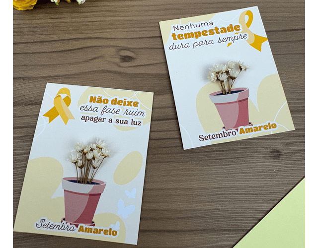 Arquivo Setembro Amarelo Card florzinha