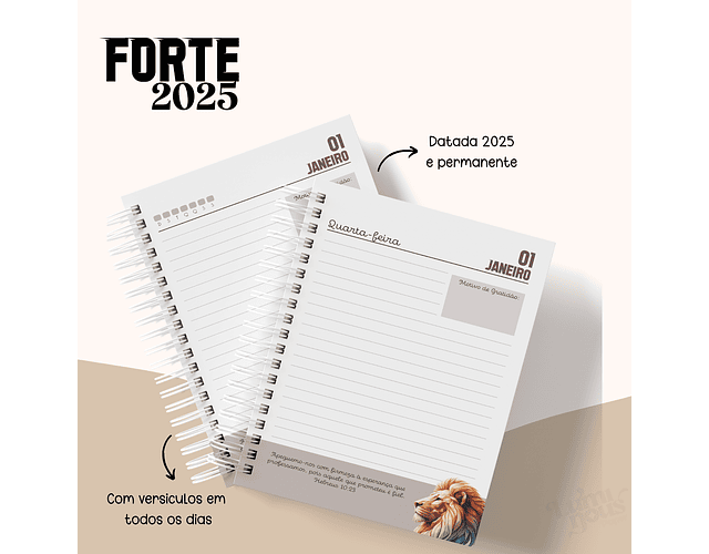 Arquivo Agenda Cristã Masculina 2025 - Luminous