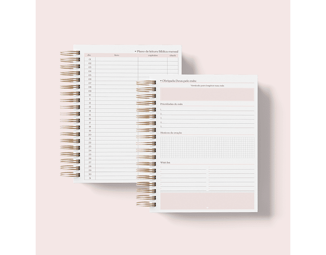 Arquivo Miolo Planner Devocional A5 Coleção Devocional - papel amado