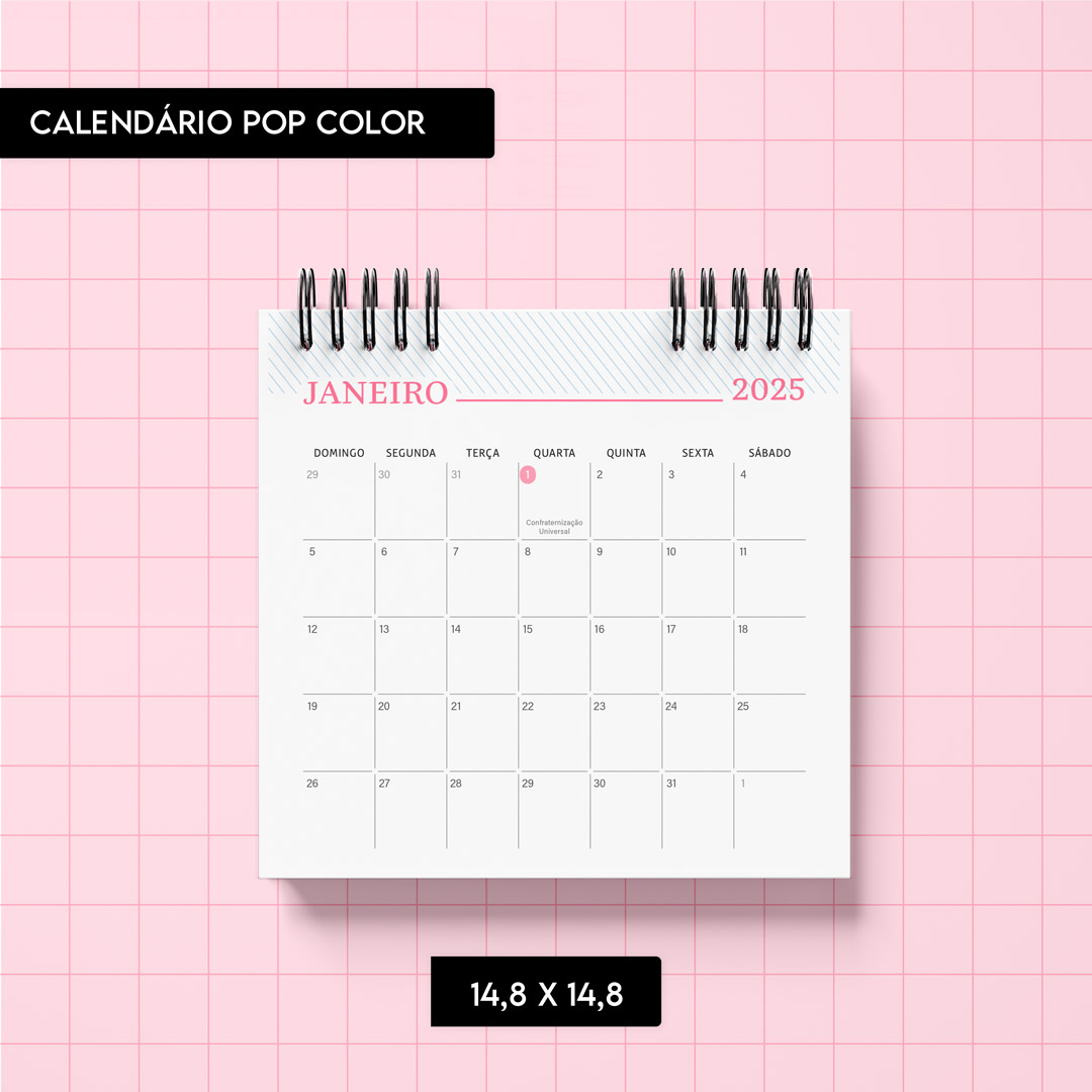 Arquivo Calendário Pop Color 2025 - TRILHA