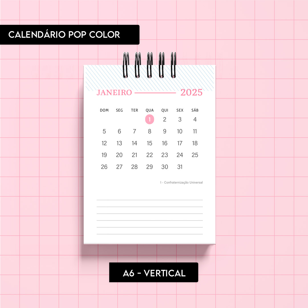 Arquivo Calendário Pop Color 2025 - TRILHA