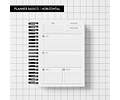 Arquivo Miolo Planner Básico 2025 Horizontal - Trilha de papel