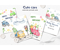 Kit digital Carros Cute