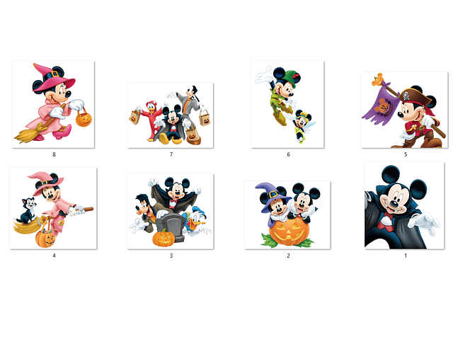 Kit Digital Mickey Halloween