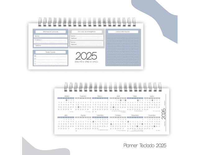 Arquivo Planner Masculino Teclado 2025 - Marta Iurkiu