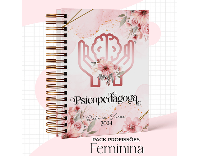 Arquivo Capas Profissões Rosa Floral - 43 brasões