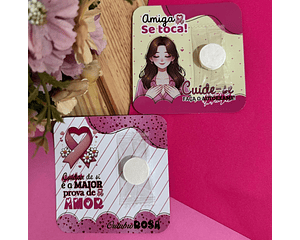 Arquivo Outubro Rosa Card Máscara Facial - Gb Personalizados