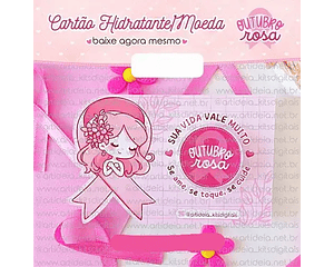 Arquivo Outubro Rosa Card Potinho de Hidratante ou Card Moedinha - art ideia