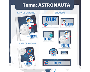 Arquivo Encadernação Escolar Astronauta