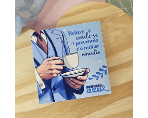 Arquivo Novembro Azul Envelope para Café - Bella Ideia