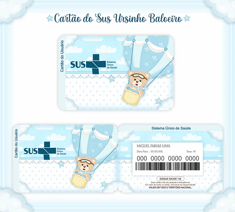 Arquivo Cartão SUS Ursinho Baloeiro