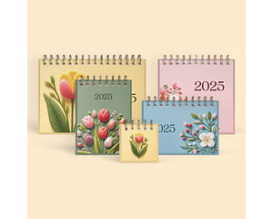 Arquivo Capas Calendários 2025 Flores e Bordados Dia - NILMARA