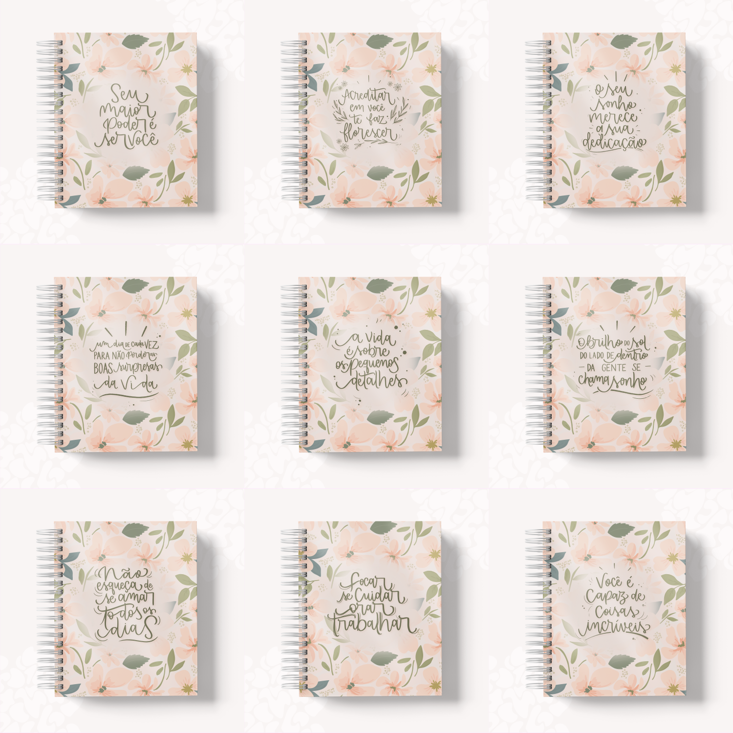 Arquivo Coleção Capas Lettering Floral - Papel Amado