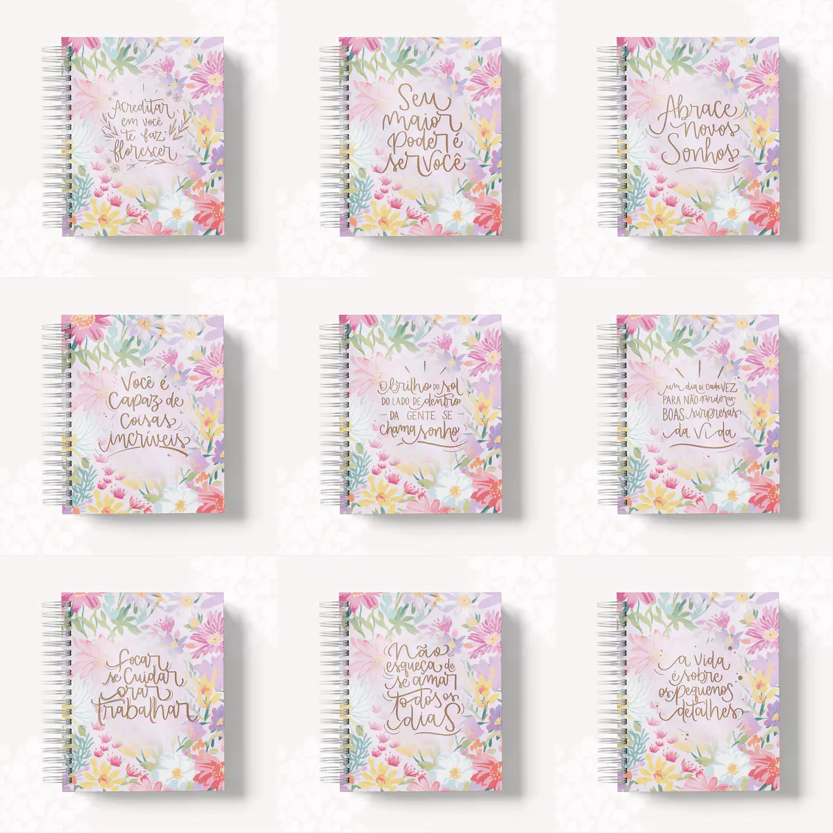 Arquivo Coleção Capas Lettering Floral - Papel Amado