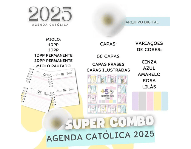 Arquivo Super Combo Agendas Católicas 2025