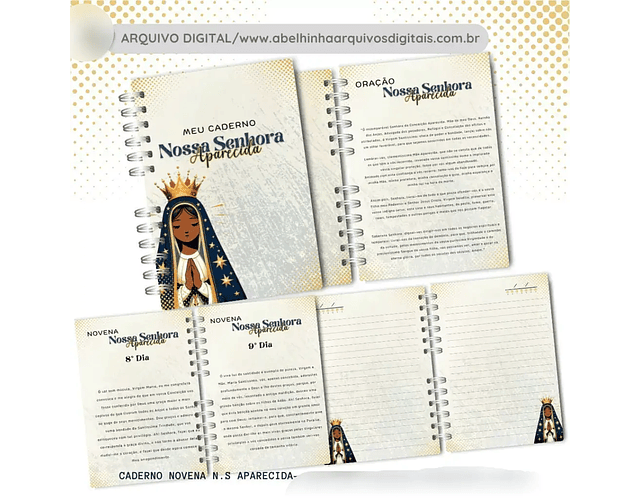 Arquivo Caderno Novena Nossa Senhora Aparecida 