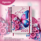 Arquivo Agenda A5 Borboleta Floral Rosa 2025 - jana bicalho - Thumbnail 1
