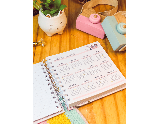 Arquivo encadernação Kit Anne - Caderno + Agenda não datada 03 tamanhos