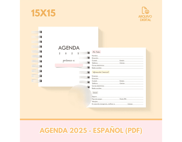 Arquivo Combo Planners 2025 EM ESPANHOL - SARA