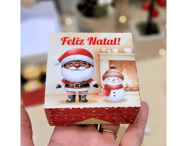 Arquivo Natal Caixa Quadrada Multiuso - Telma Contel