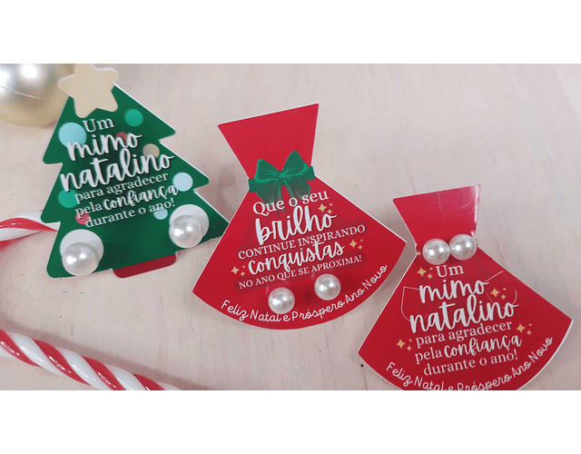 Arquivo Natal Card Brinco Árvore e Vestido - Loopinha