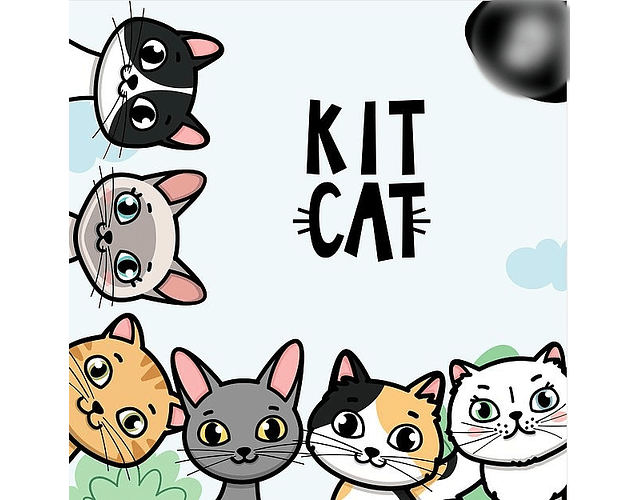 Kit Digital Gatinhos Kit Cat - Fofys