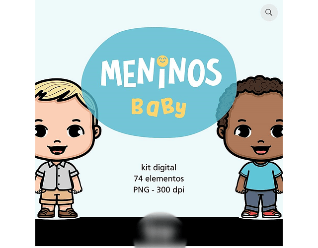 Kit Digital Meninos Baby - Fofys