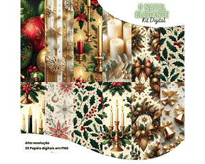 Kit Digital Natal Elegante - ETERNIZE