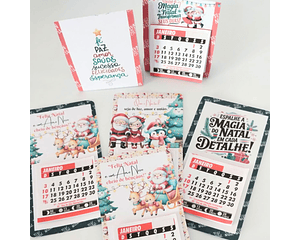 Arquivo Natal Card Mini Calendário 