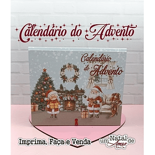 Arquivo Cartonagem Natal Calendário do Advento = RM ARTES