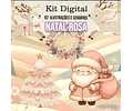 Kit Digital Natal Rosa - ILLUSTRADB