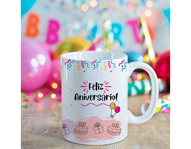 Arquivo Caneca Aniversário Alfabeto - HOME CAT