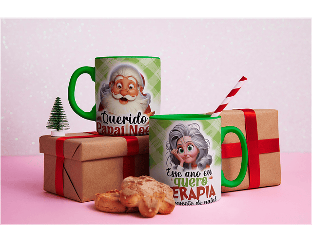 Arquivo Canecas Natal Pack 40 Artes