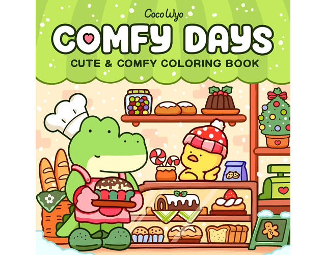 Arquivo Livro de Colorir Comfy Days Jacaré e Pintinho