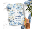 Arquivo Caderno Azul Floral  Estudo pessoal - Bicho papel