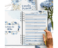 Arquivo Caderno Azul Floral  Estudo pessoal - Bicho papel