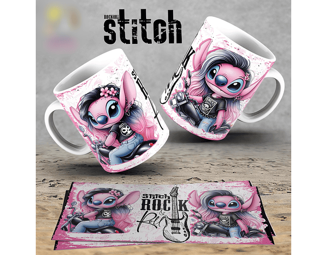 Arquivo caneca stitch rock - ORIGINALE