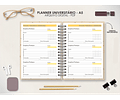 Arquivo Coleção Mística Planner A5 Universitario Vertical Permanente - Moldes da Le