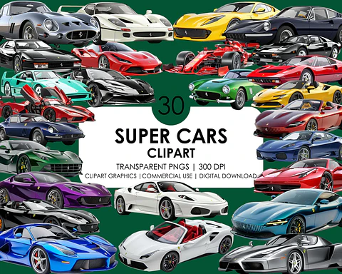 Kit Digital Carros de Corrida 