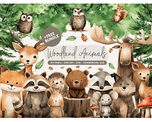 Kit Digital Animais da Floresta - Kioshi