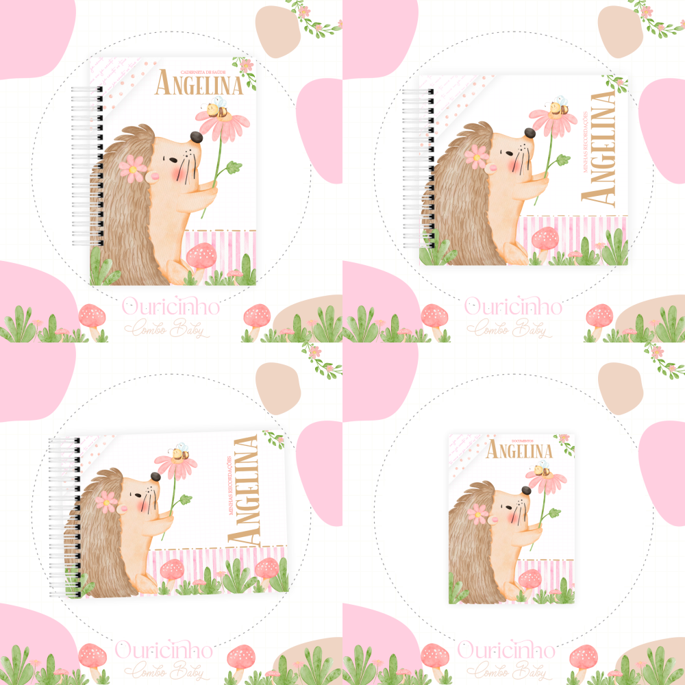 Arquivo Encadernação Ouriço Porco Espinho Luma