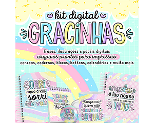 Arquivo Kit Digital Gracinhas - Letterinhas