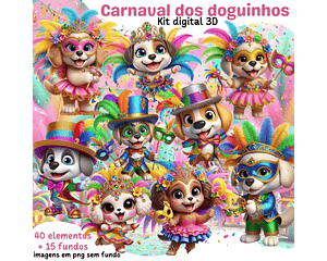 Kit Digital Carnaval dos Doguinhos