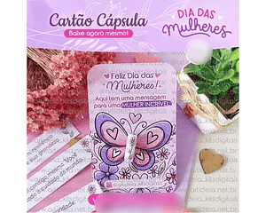 Arquivo Dia da Mulher Card Capsula Borboleta - art ideia