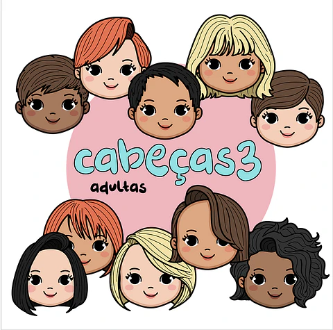 Kit Digital Cabeças Adultas 3 - FOFYS