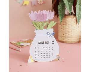 Arquivo Calendário 2025 Jarro de Flores - scrapisa