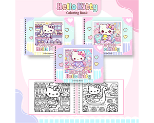 Arquivo Livro de Colorir Hello Kit - pamella