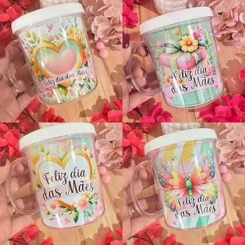 Arquivo dia das mães caneca acrílica - GB ARQUIVOS 